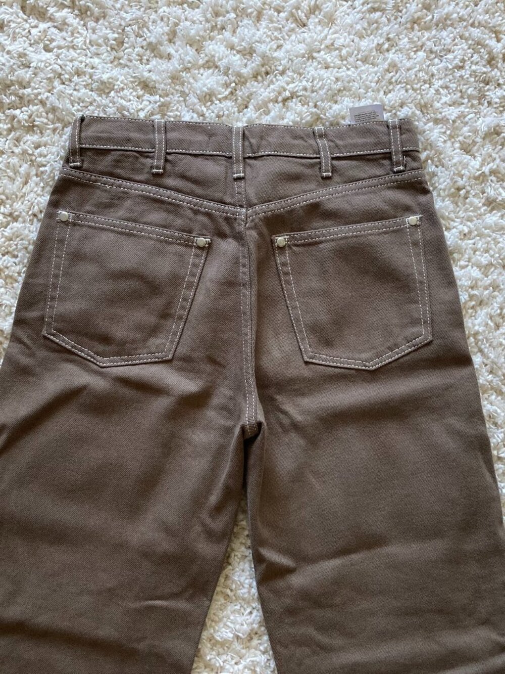 Reformation Brown Wide Leg Jeans Size 26 - Picture 7 of 9